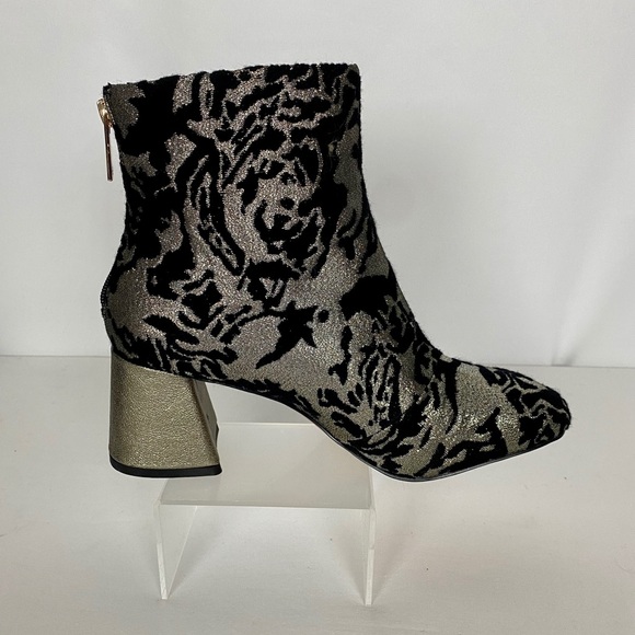 Nanette Lepore Shoes - NIB Nanette Lepore Velvet and Pewter Booties Sz 7M
